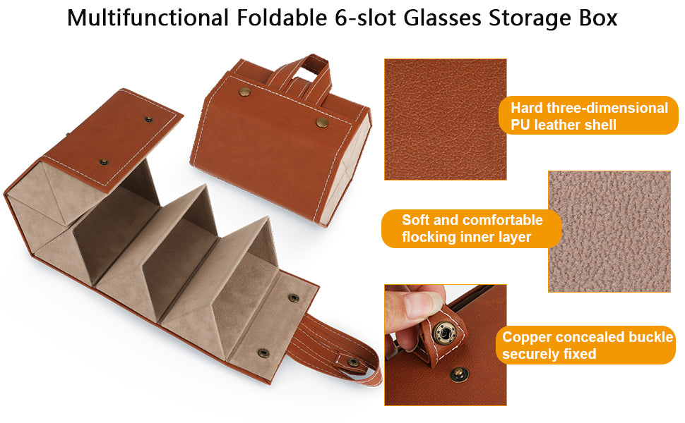 6 slot sunglasses organizer