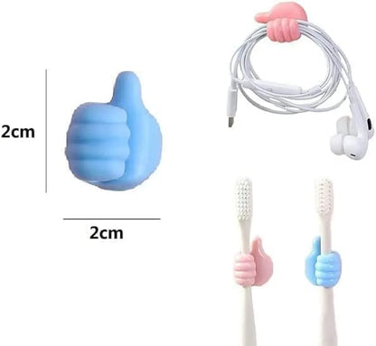 Thumb holder wall hanger,Cable Clips,Random Color, Pack of 9