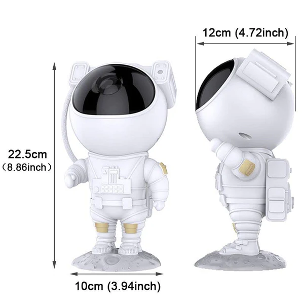 Astronaut Galaxy Projector with Remote Control - 360° Adjustable Timer Kids Astronaut Nebula Night Light, for Gifts,Baby Adults Bedroom, Gaming Room, Home and Party (Corded Electric)
