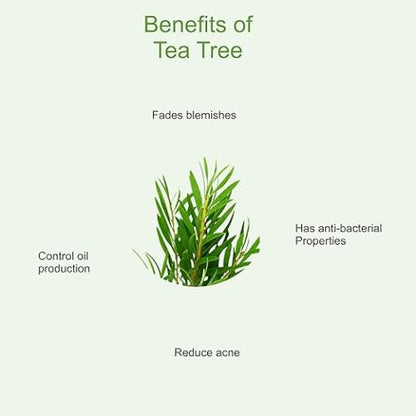 Ayurvedic Tea Tree Face Serum For Acne Prone Skin With Tea Tree & Lemon For Acne & Pimples, 30ml