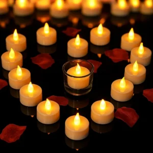  6 Pcs LED Flameless & Smokeless Decorative Tea Light Candles | Perfect for Home Décor