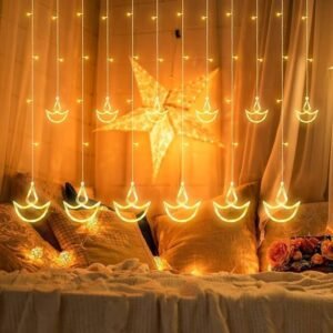Decorative Festive Diya Shaped LED DIWALI Light SURTAIN DIWALI HOME DÉCOR